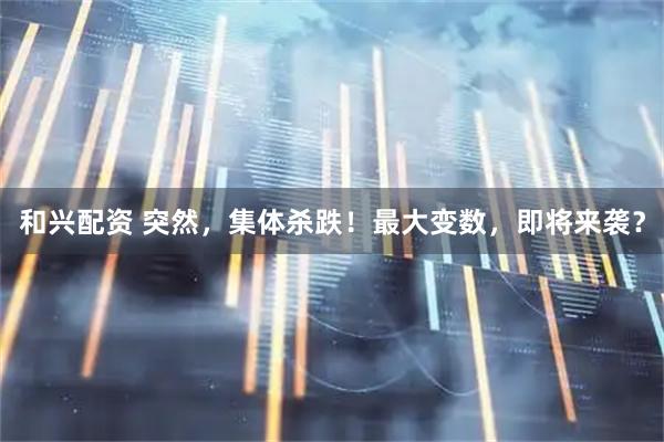 和兴配资 突然，集体杀跌！最大变数，即将来袭？