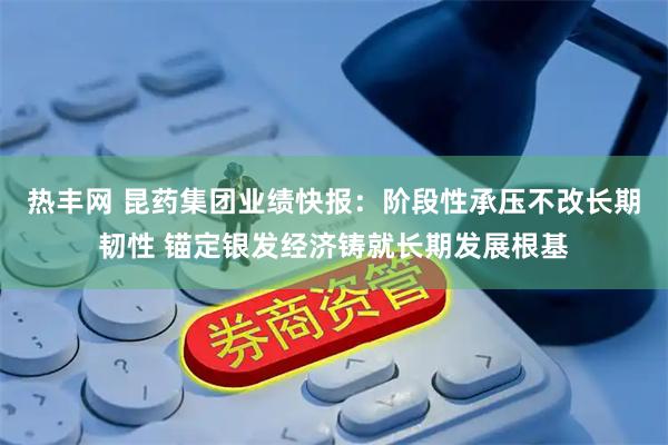热丰网 昆药集团业绩快报：阶段性承压不改长期韧性 锚定银发经济铸就长期发展根基